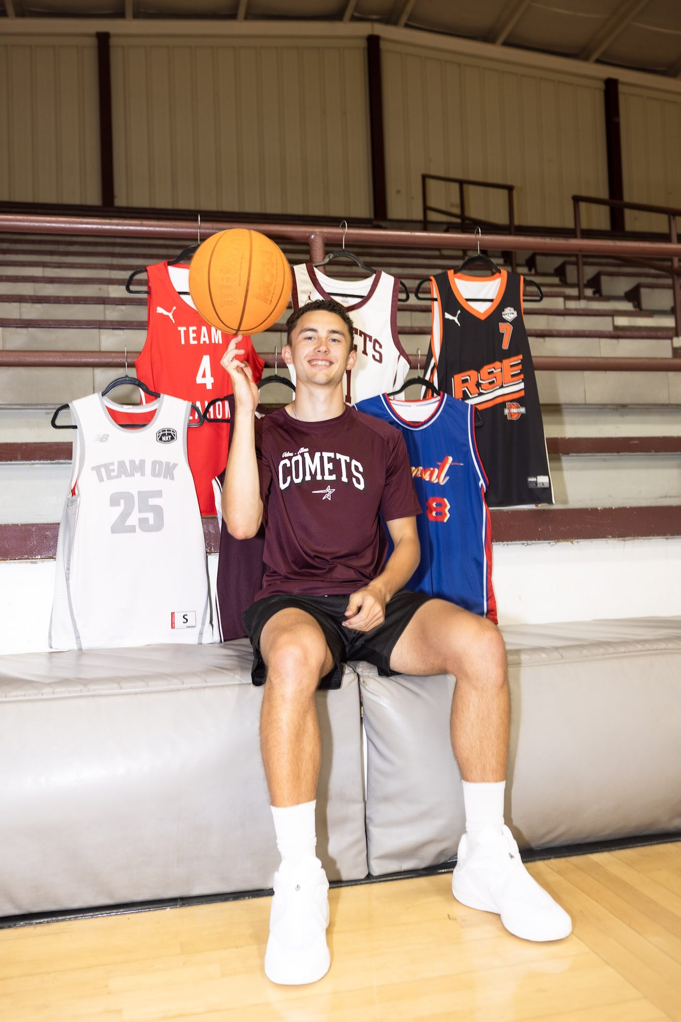 Senior athlete, the jerseys